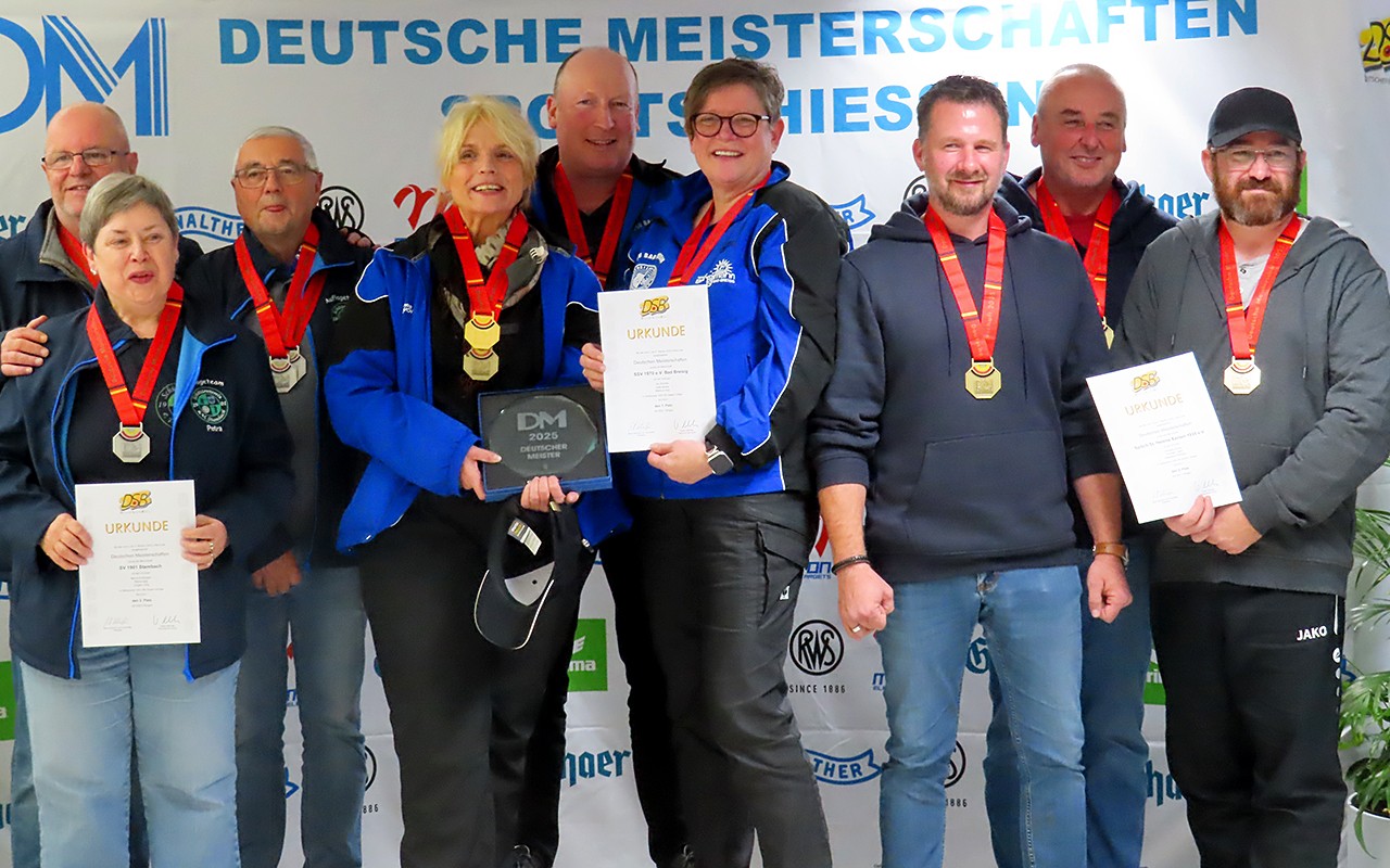 DM HANNOVER: 29! MEDAILLEN FÜR RHEINISCHE AUFLAGESCHÜTZINNEN UND -SCHÜTZEN