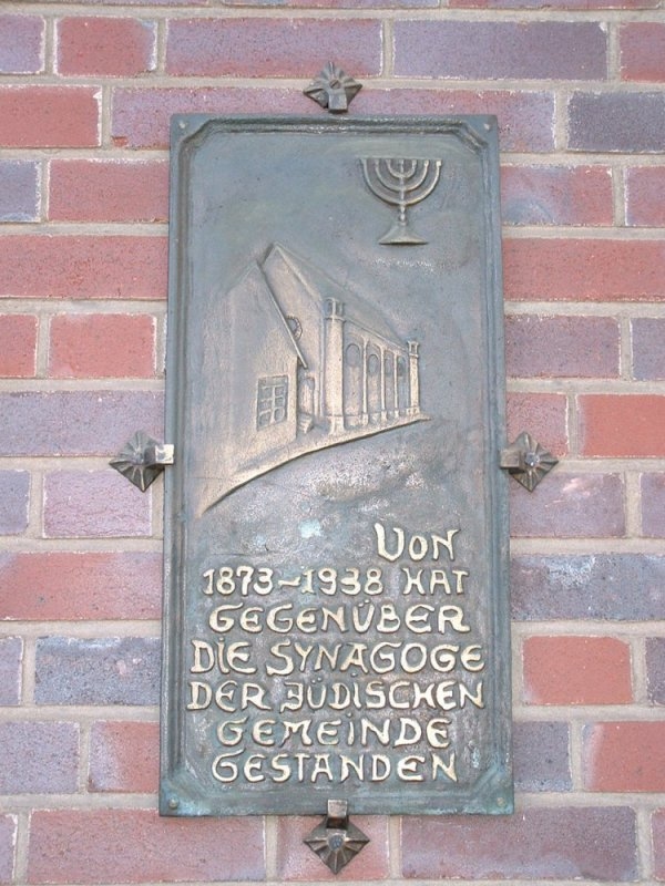 Gedenktafel an der Synagogenstraße