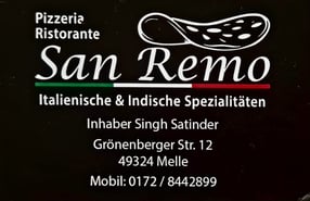 Impressum | San Remo - das indische und italienische Spezialitätenrestaurant in Melle 